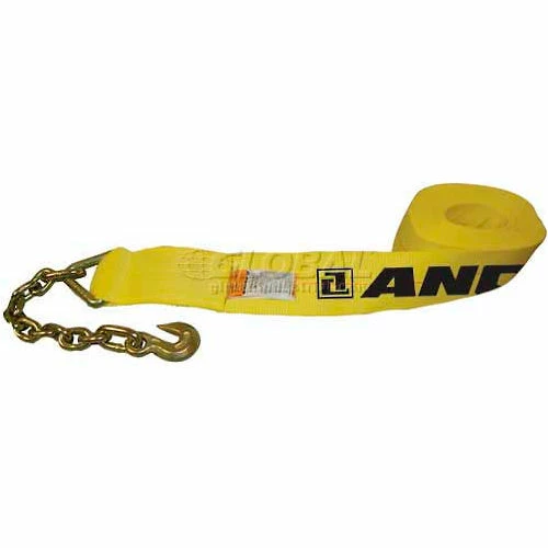 Ancra International Ancra® 43795-15-30 4" x 30' Winch Strap with 43366-14 Chain Anchor
