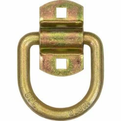 Buyers Products B38ZY Bolt-On Forged 1/2" D-Ring - Yellow Zinc