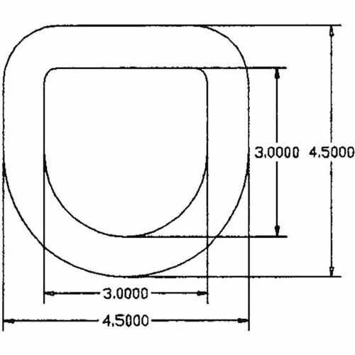 Buyers Products B40 Weld-On Forged 5/8" D-Ring - Gray - Image 2