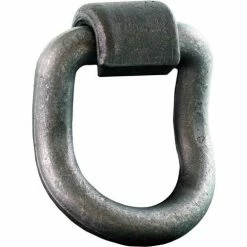 Buyers Products B5055 Weld-On Forged 1" D-Ring with 55° Angle - Gray