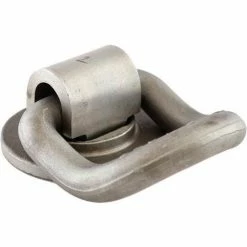 Buyers Products B52 Weld-On Forged 360° Rotating 1" D-Ring with 55° Angle - Gray
