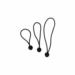 Harpster of Philipsburg 4" Premium Black Ball Bungie - Package of 50 - Pkg Qty 2