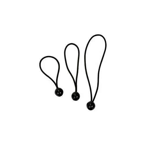 Harpster of Philipsburg 8" Premium Black Ball Bungie - Package of 50 - Pkg Qty 2