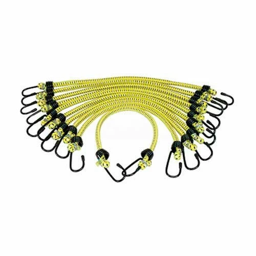 K-Tool International K-Tool KTI-73833 Bungee Cords Heavy Duty 13/32" X 40" - 10 Pack, Yellow - Pkg Qty 2