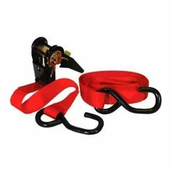 K-Tool International K-Tool 73861 900 Lb. Capacity Ratcheting Tie Down 1" x 13' Forged Hooks