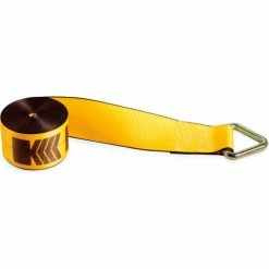 Kinedyne Winch Strap 423010 with Delta Ring - 30' x 4" Gold