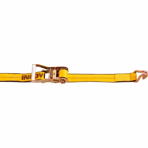 Kinedyne Cargo Control Ratchet Strap 513084 with Wire Hook - 30' x 2" Gold