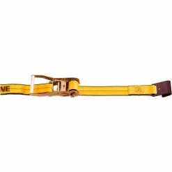 Kinedyne Ratchet Strap 573020 with Flat Hook - 30' x 2" Gold