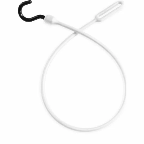 The Better Bungee BBC30NW 30" Loop Bungee Cord with Nylon End - White - Pkg Qty 12