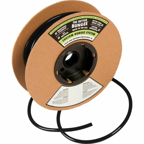The Better Bungee BBR1/4BK Bungee Rope 50 ft. - 1/4" Thick - Black