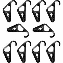 The Better Bungee™ BBR1/4NHBK Adjustable Hooks for 1/4" Bungee Ropes - Pkg Qty 2