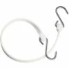 The Better Bungee™ BBS18GW 18" Bungee Strap with Galvanized Triangle S Hook - White - Pkg Qty 12