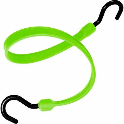 The Better Bungee BBS24NSG 24" Bungee Strap with Over Molded Nylon Ends - Safety Green - Pkg Qty 12