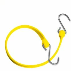 The Better Bungee BBS36GY 36" Bungee Strap with Galvanized Triangle S Hook - Yellow - Pkg Qty 12