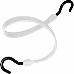 The Better Bungee™ BBS36NW 36" Bungee Strap with Over Molded Nylon Ends - White - Pkg Qty 12