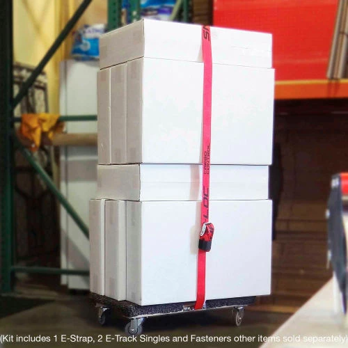 Snap-Loc E-Track Single Wood Dolly Strap Tie-Down Anchor Kit W/2" x 16' Cam, 3000 Lb. Cap. - Image 4