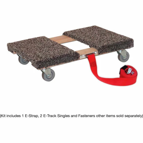 Snap-Loc E-Track Single Wood Dolly Strap Tie-Down Anchor Kit W/2" x 16' Cam, 3000 Lb. Cap. - Image 5