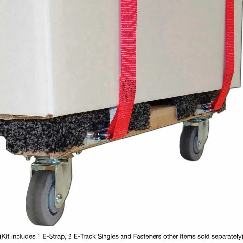 Snap-Loc E-Track Single Wood Dolly Strap Tie-Down Anchor Kit W/2" x 16' Cam, 3000 Lb. Cap. - Image 7